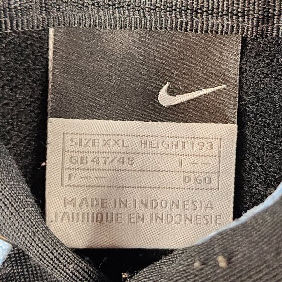 Vintage Nike Hoodie Men's XXL Black Pockets Pullover Sports Track Athletic - Picture 5 of 8